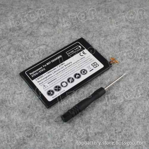 For Motorola XT910 XT912 Battery EB20 1900mAh Battery With Tools